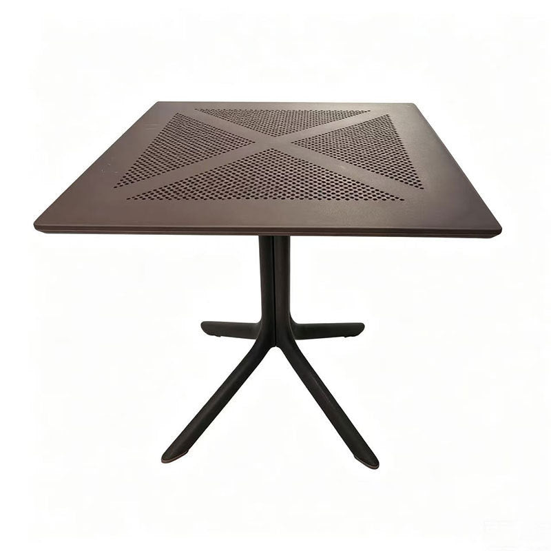 Scandinavian outdoor square plastic dining table modern cut outcasual balcony courtyard cafe thickened disassembly table and chairs