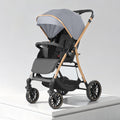 High-view baby stroller, four-wheel universal, reclining seat, two-way push, shock-absorbing, portable, multifunctional
