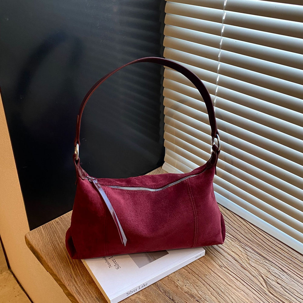 retro bag women's bag new arrival maillard color frosted easiest for match armpit bag casualclassy sense shoulder bag