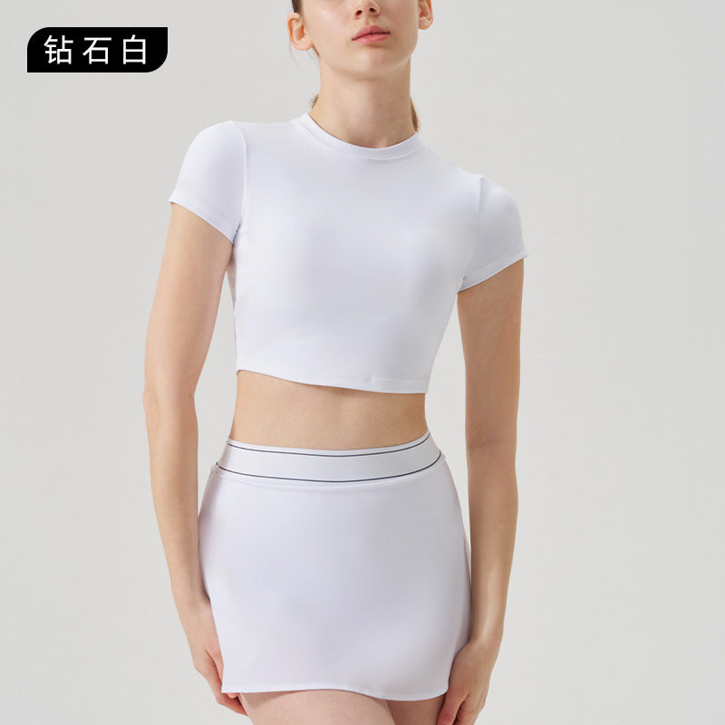 new arrivalcasual sports intimatesfashion tape tennis skirt suit running sports yoga suit fitness suit