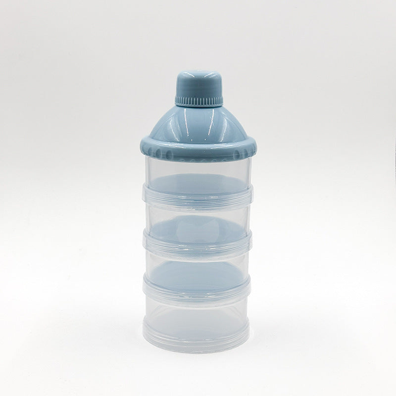 Newborns go out portable transparent multi-layer milk powder box removable baby large-capacity milk powder grid maternal and infant products wholesale