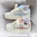 2026 summer unisex sneakers: american-style, niche bread shoes, breathable, fresh summer design, white shoes for students and couples