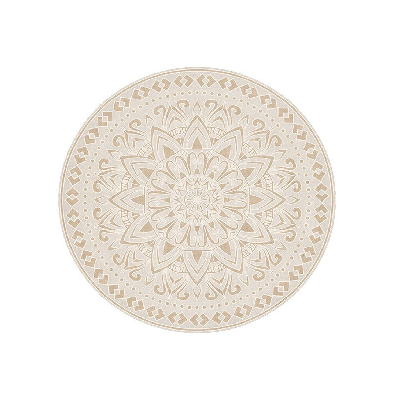 Accessible luxury round carpet living room sofa classy bedroom bedside cloakroom computer chair swivel chair study table floor mat