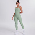 New racerback sports bra set - barely-there feel, compression fit, quick-dry, butt-lifting yoga outfit for outdoor running and fitness