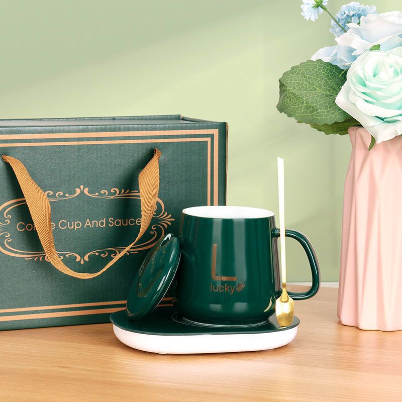 Warm cup 55 degree office heattech coaster heater automatic constant temperature hot coffee milk handy gadget temperature rising cross-border