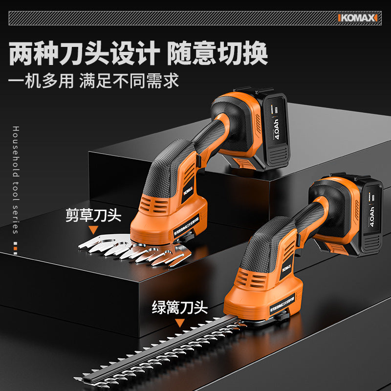 Lithium electric hedge trimmer lawn mower portable multifunctional for home trimmer outdoor greening pruning garden tools