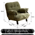 Retro lazy style straight row creative sofa chair designer can sleep single sofa medieval small apartment living room high feet