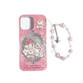Midsummer afternoon tea iphone 17 pro max phone case - glitter gel, apple 16 anti-drop protective cover, iphone 15 compatible