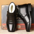 Winternew arrival real soft leather cotton shoes mencasualfashion men's cotton boots middle-aged and elderly easiest for matchheattechfleece-lined dad shoes