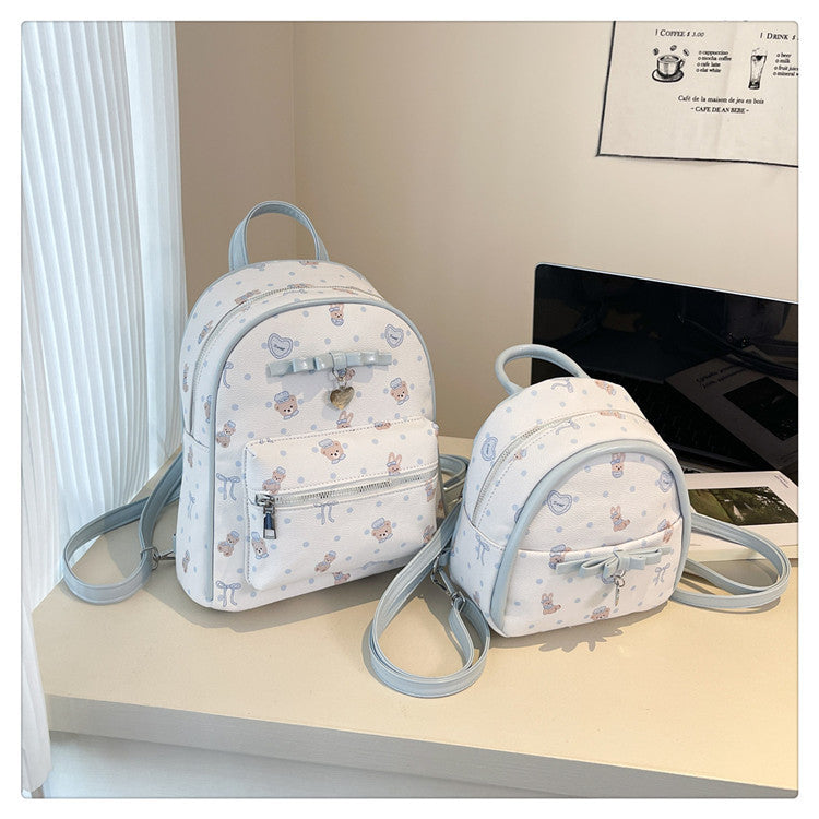 Cross-border Korean version backpack women's leisure large-capacity student schoolbag campus style trend texture light travel backpack