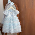Girls' princess dress - new summer  collection: stylish pearl cake dress for baby girls, perfect birthday gown, toddler dress