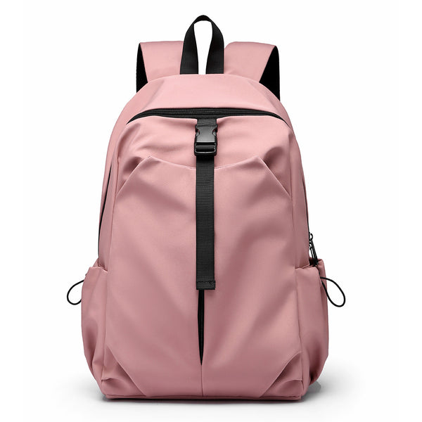 Wholesale new simple casual backpack female junior high school schoolbag lightweight wear-resistant large-capacity male business backpack