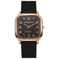 Shangmei square arabic numerals scale silicone strap fashion quartz women's watch factory direct sales wholesale