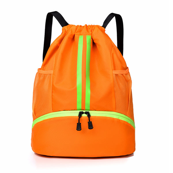 Wholesale Large Capacity Drawstring Basketball Bag Outdoor Sports Marathon Bundle Mouth Bag Multifunctional Lightweight College Student School Bag