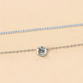 Sweater chain accessible luxury high-end wholesale european and american cross-border autumn and winter clavicle chain women's silver-plated double-layer accessories outfit necklace