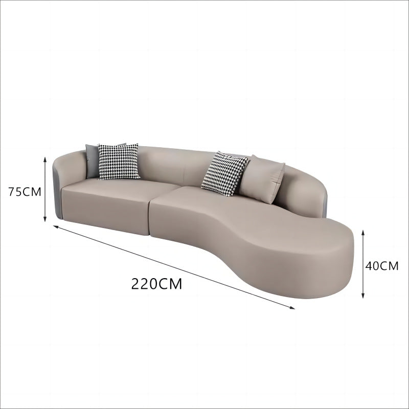 Curved sofa hotel lobby hall vip club rest area reception reception arc sales office negotiation sofa