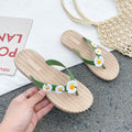 New arrival three flowers summer flip-flops women's outwear k-style non-slip women's flats sandals beach delivery