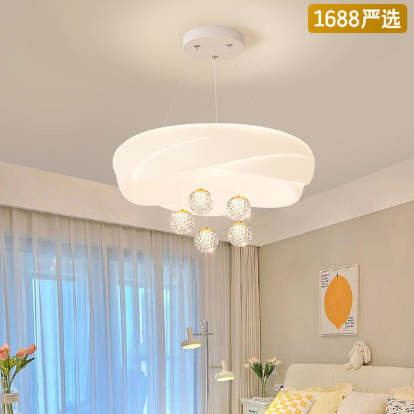 [Strict selection] Living room chandelier cream style modern simple dining room Nordic 2025 new master bedroom lamps
