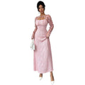 Amazon elegance longdresssummernew arrival waist slimming look a swing party banquet skirt