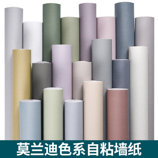 Wallpaper Self-adhesive waterproof and moisture-proof decoration Warm bedroom Living room background wall sticker Room wallpaper Dormitory renovation sticker