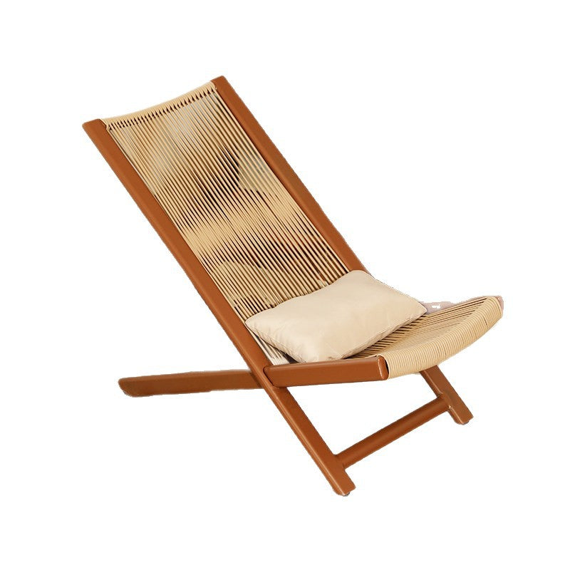Yunding outdoor lounge chair rattan chair lunch break for home balcony lazy chair sofa waterproofcasual chair courtyard open-air table and chairs