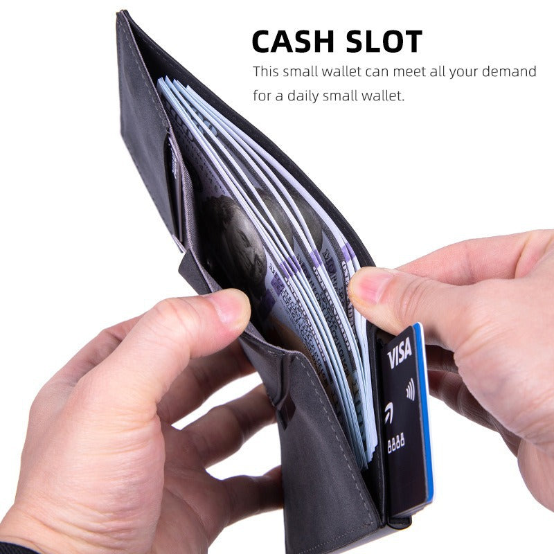 Manufacturer's change bag, leather anti-theft brush, card holder, gold card box, RFID wallet tracker, card bag, aluminum box wallet.