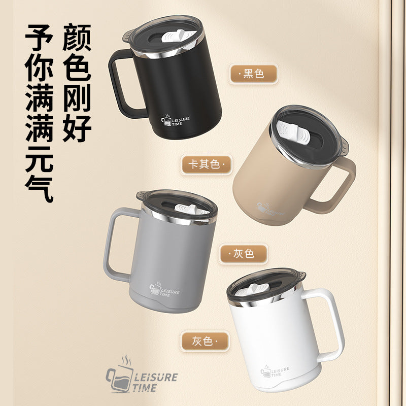 304 stainless steel mug double layer inshousehold cup creative tea cup office office workers coffee drinking cup gift