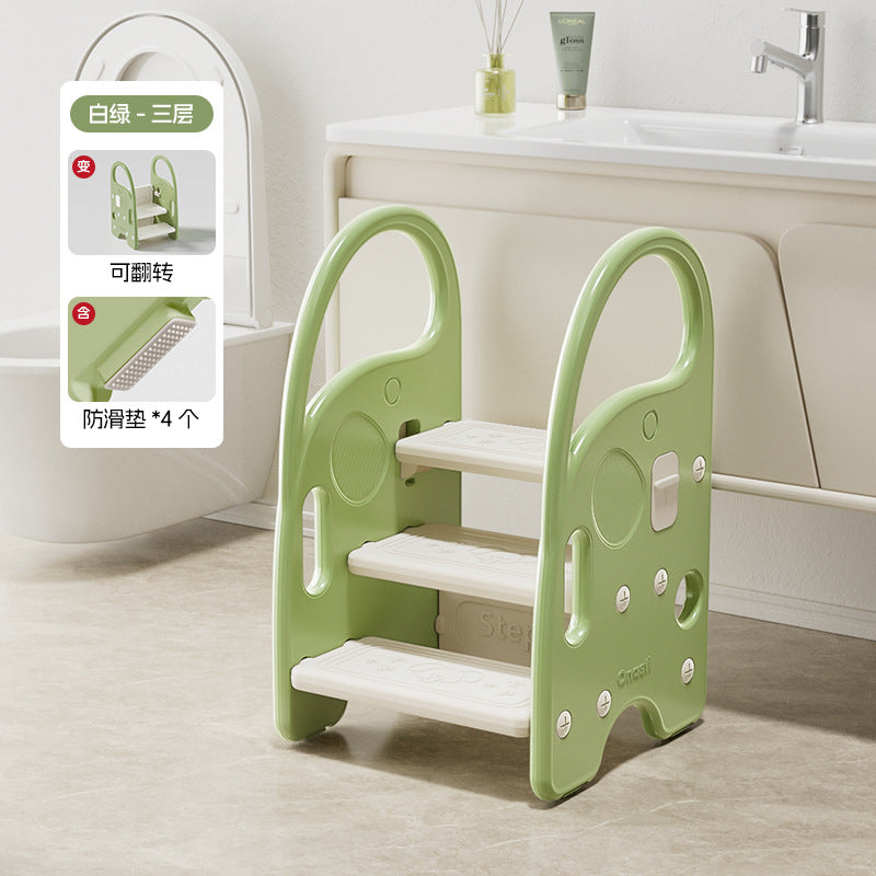 Baby Stepping Stool Hand Steps Armrest Stool Face Stool Children Washing Ladder Washing Ladder Steps Climbing Stairs