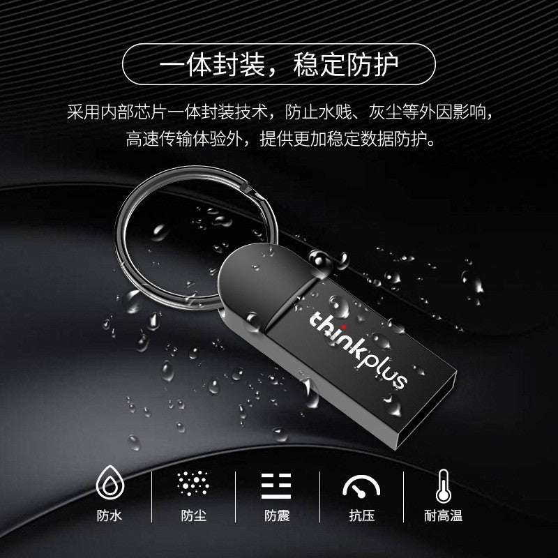 Lenovo MU222 high-speed U disk 64G large-capacity gift USB stick lettering logo computer car metal flash drive