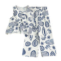Girls' summer outfit : plant print casual sleeveless tank top and pants two-piece set - new cross-border wholesale & dropshipping