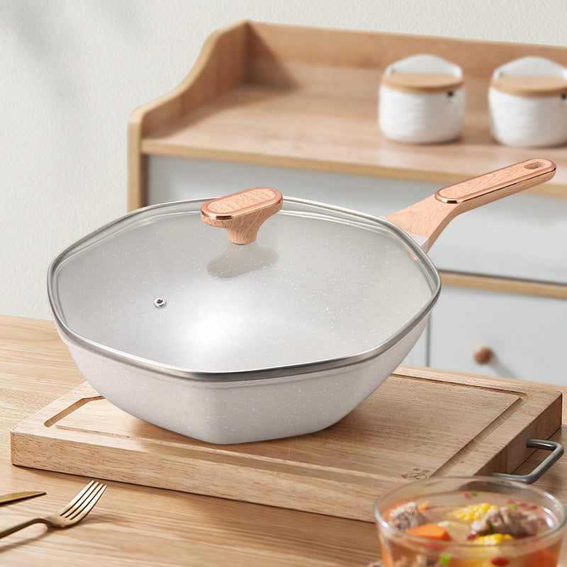 Carefully selected medical stone non-stick pan, octagonal pan, special wholesale all-in-one cooking pot, flats pan, induction cooker neutral cooking pot