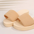 2024 summer women's shoes new korean style one-strap platform heel candy color wedge sandals women's slippers