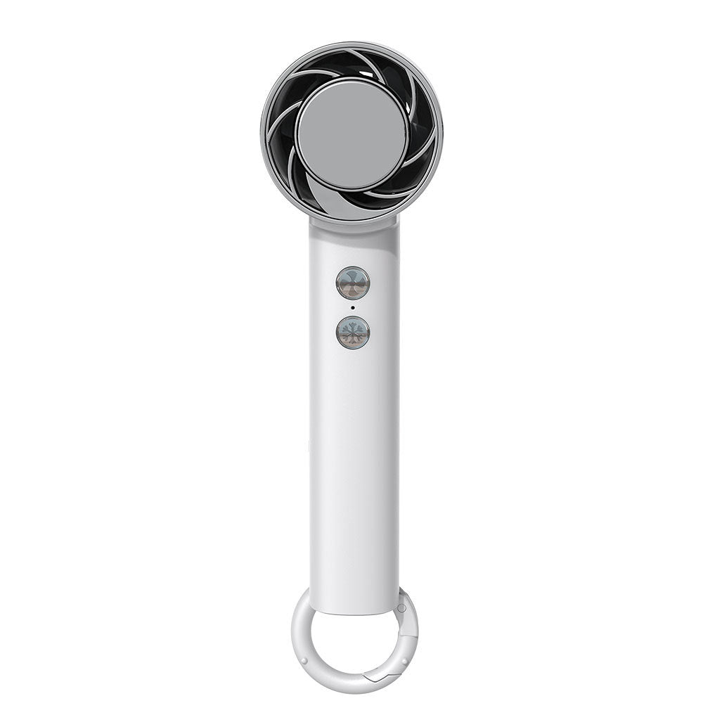 new arrival folding cooling fan usb rechargeable multi-function outdoor handheld carabiner ice compress fan wholesale