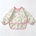 kidslong sleeveswaterproof smock eating bib infant anti-dirty clothing food supplement apron children's painting bib