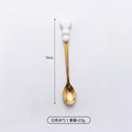 Wow, love handle dessert fork and spoon girl heart afternoon tea spoon high temperature resistant thickened ceramic handle fruit fork