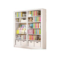 Home library bookshelf steel children's picture book rack living room multi-layer storage cabinet iron bookcase floor-standing display shelf