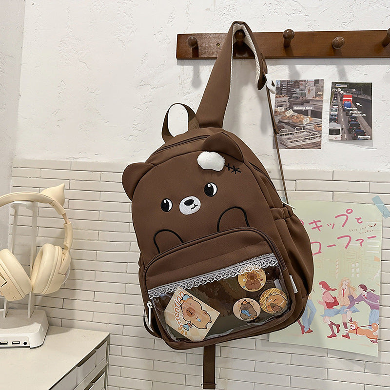 New arrivalkids small school bag for boys and girls cute lace pain bag backpack kindergarten baby snack backpack cross-border