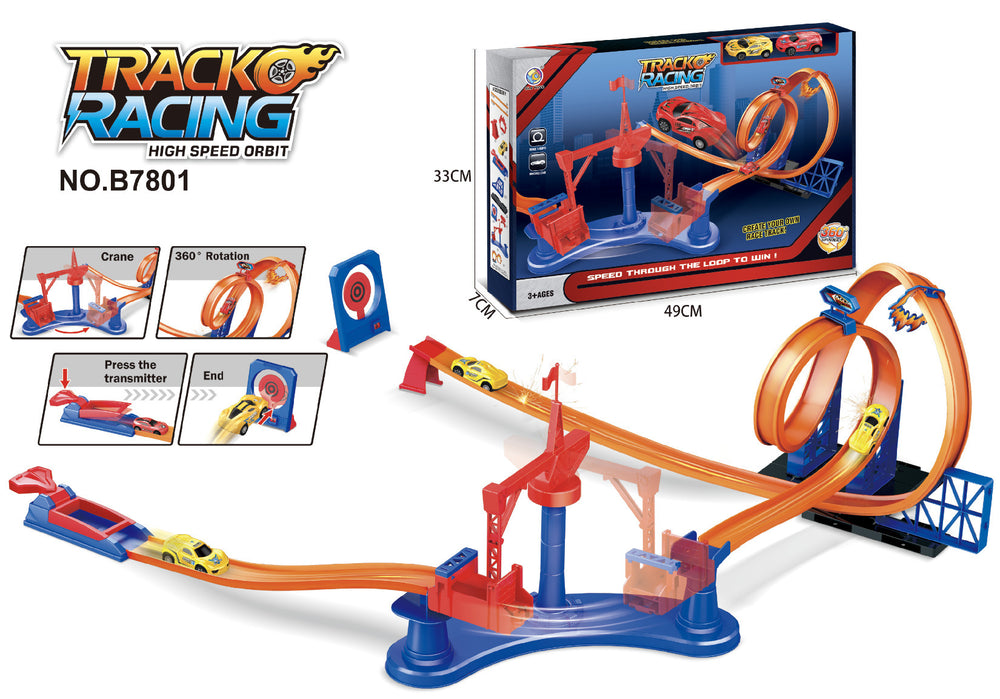 new arrival pull-back sports car puzzle assemble building blocks racing track diy track car kids toys amazon