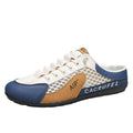 Men's summer breathable mesh casual slippers, anti-odor mesh shoes, slip-on soft sole half slippers, men's skate shoes, trendy shoes