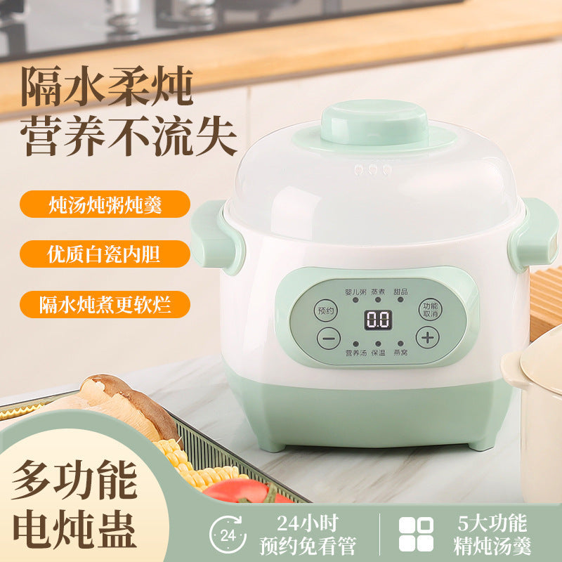 Fully automatic porridge, complementary food, soup, electric stew pot, water-proof bird's nest stew pot, electric stew pot, steaming and cooking soup pot, us standard cross-border
