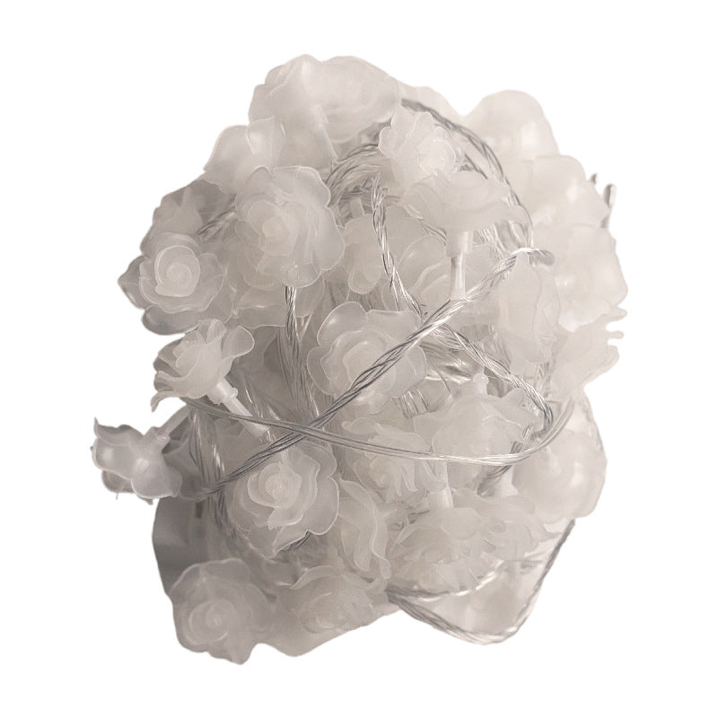 Cross-border new LED simulation rose light string Valentine's Day lights wedding romantic proposal confession decoration flash light