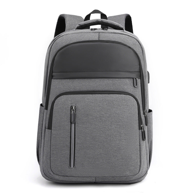 Processing custom 2023 spring backpack men's casual business computer bag large capacity multi-functional student book