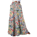 Aliexpress cross-border original design: new women's summer floral print midi skirt