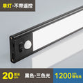[black] 20cm white light/warm light/natural light-1200 mah-stepless dimming + human body + light sensing
