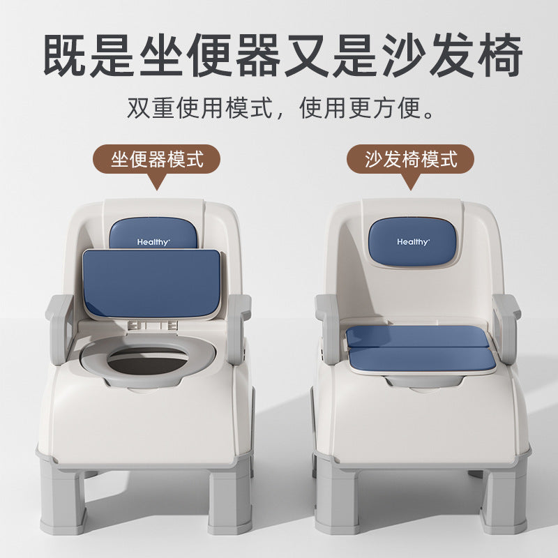 Bedside bedroom potty adult elderly toilet mobile horse room toilet chair bucket household pregnant women the elderly
