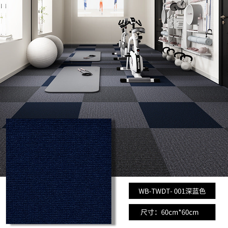 Solid color self-adhesive carpet splicing square office commercial full floor mat bedroom large area cement floor billiard hall