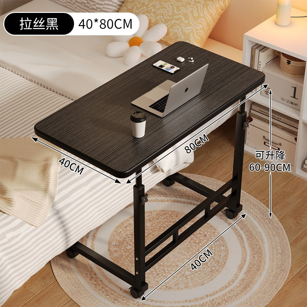 Bedside table with wheels casual small table bedroom for home student desk simple adjustable dormitory lazy computer desk