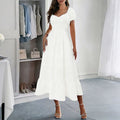 French retro bubble waist slimming look a-line large swing medium long independent station cross-border best selling women's clothing