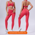 Autumn new eco-friendly biodegradable activewear yoga set - slimming, beautiful back, women's fitness top and bottom set