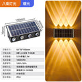 Solar powered outdoor wall light for rural areas, villas, balconies, and walls - waterproof courtyard lighting